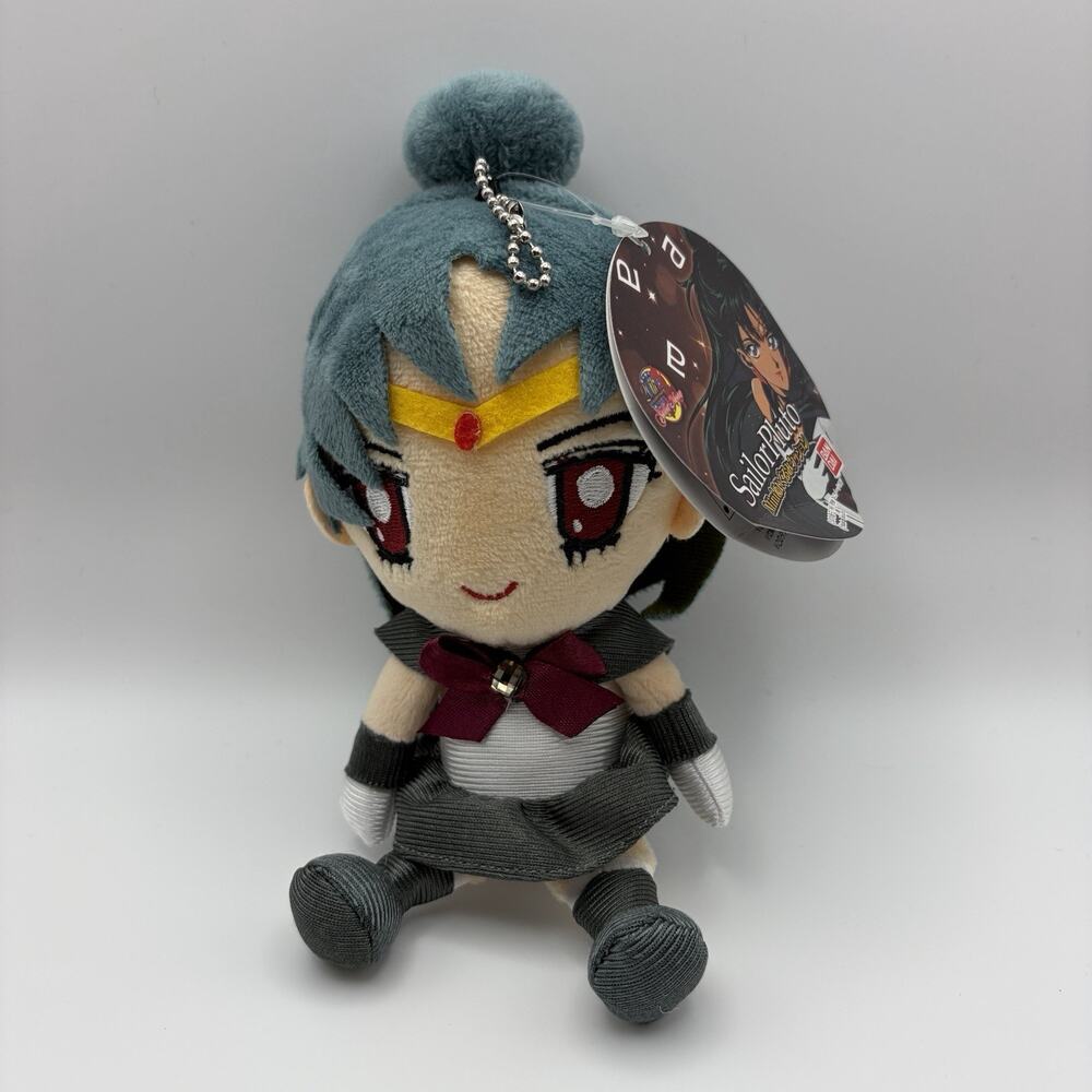 New Sailor Pluto Bandai 7" Mini Plush Doll Sailor Moon 20th Anniversary Official